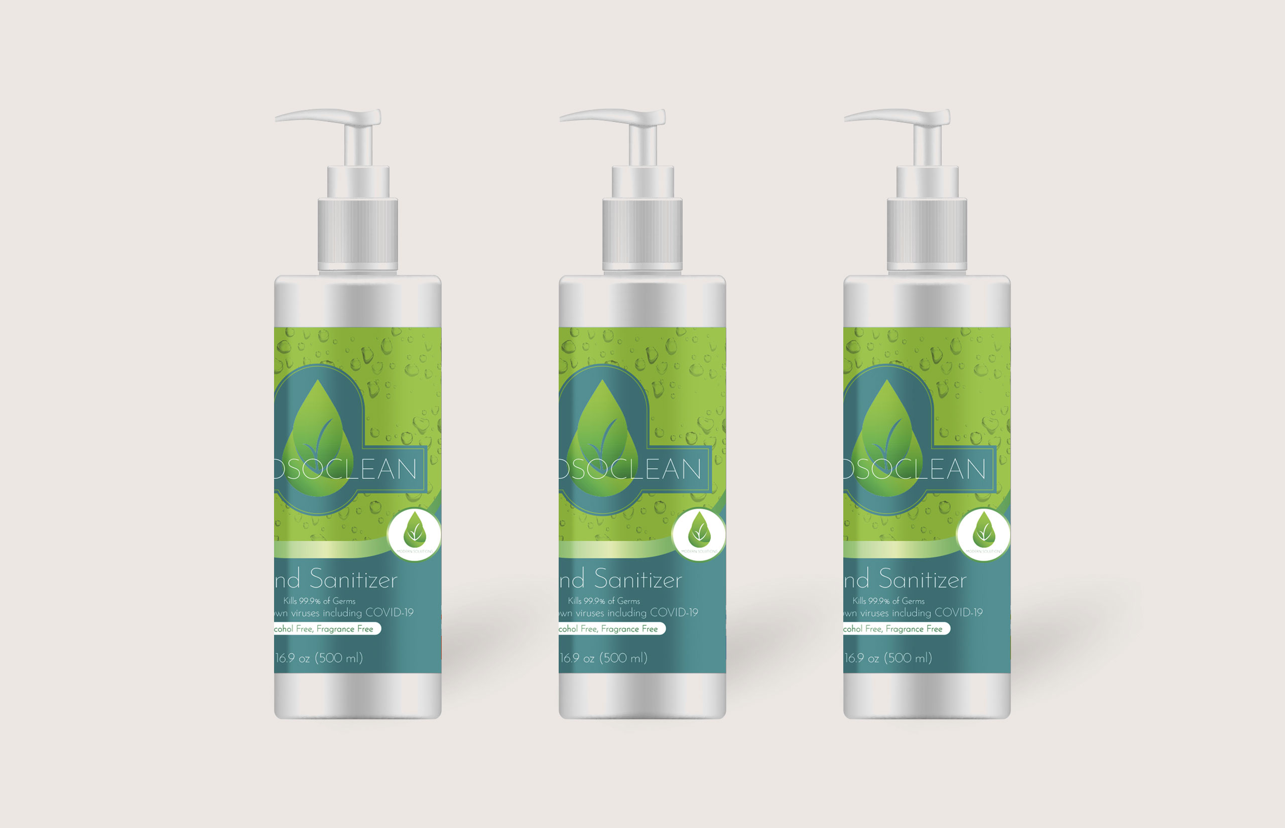 ModsoClean - Hand Sanitizer - Product Label Design
