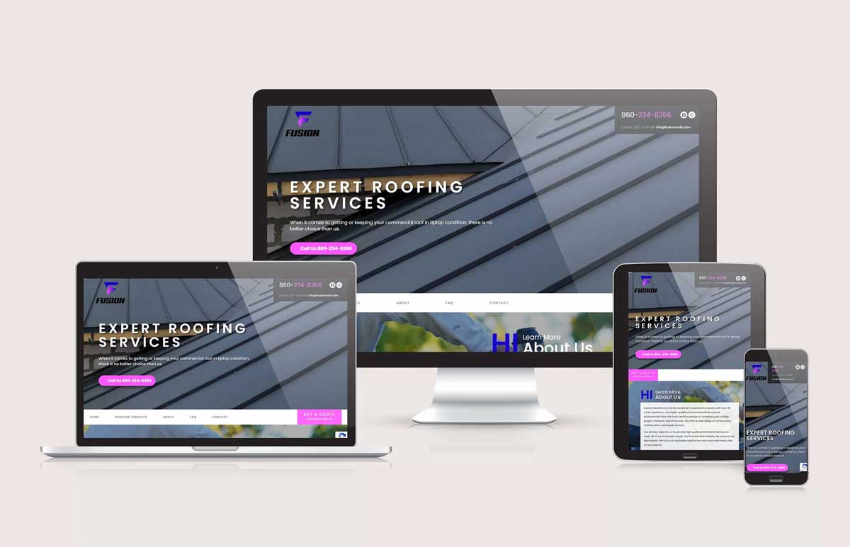 Fusion Roofs - Responsive Design by Ok Omni