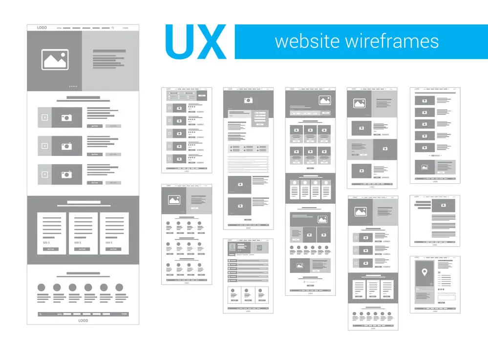 website wireframe